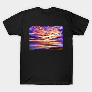 Colorful Sunset Over the Beach T-Shirt